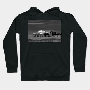 Blackpool pier(B&W) Hoodie